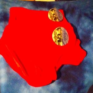 Capezio Set of 2 Red Dance Briefs.  Size Medium.